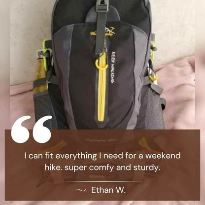 40L Waterproof Hiking Backpack with Multiple Compartments for Camping, Travel, and Outdoor Adventures