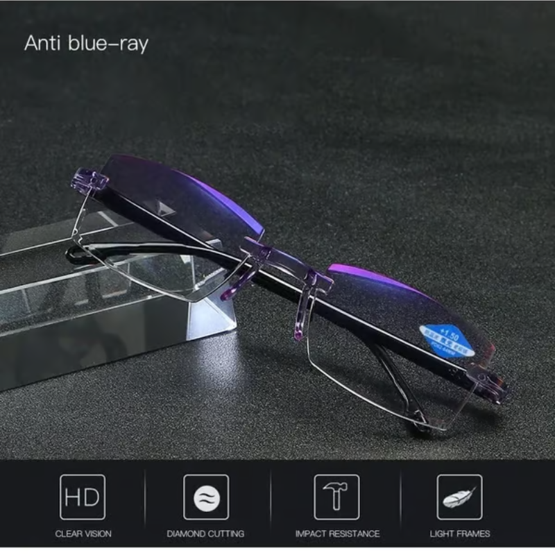 Intelligent Dual Focus Glasses | Anti-Blue Light Protection & Lightweight Frame for Clearer Vision and Reduced Eye Strain