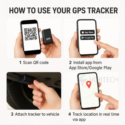 Small GPS Tracker | Magnetic Anti-Theft Locator for Vehicles and Personal Items