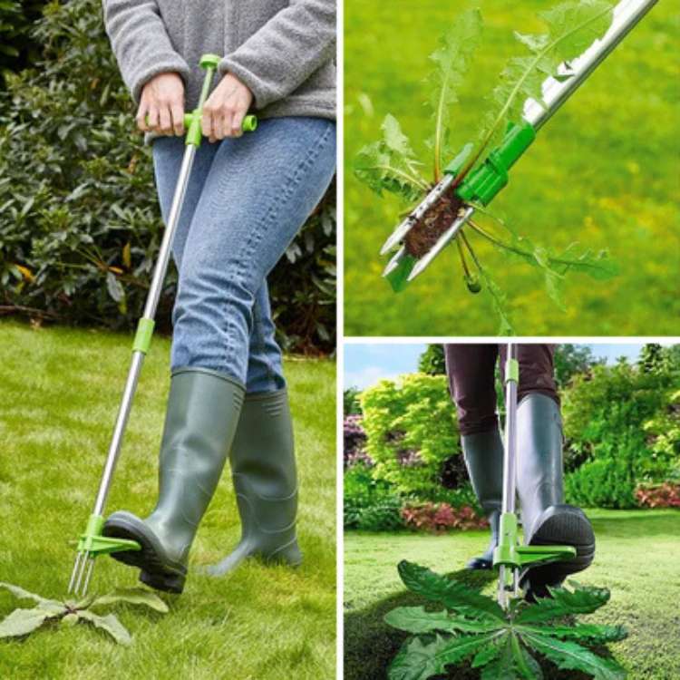 RootRipper Garden Weed Puller Tool - Ergonomic Handheld Weeder for Efficient Weed Removal in Flower Beds & Vegetable Gardens