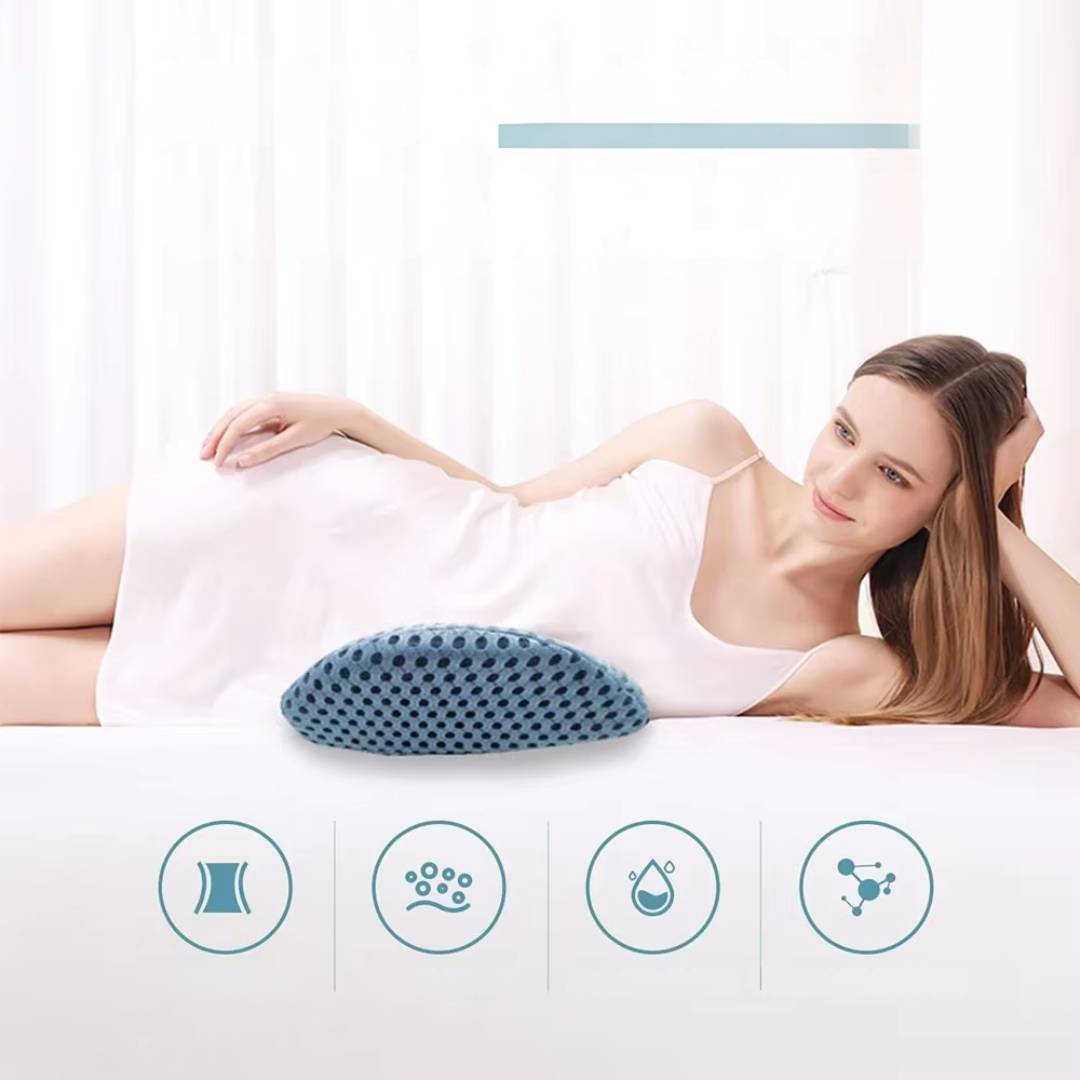 Lumbar Support Cushion | Ergonomic Design for Lower Back Pain Relief | Ideal for Office, Driving & Home Use