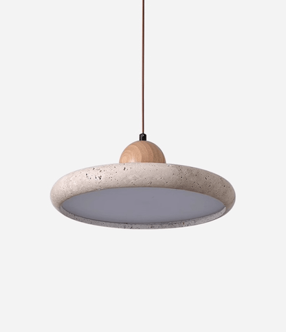 Yellow Travertine Pendant Light | Dimmable, Integrated LED & Ideal for Indoor Spaces
