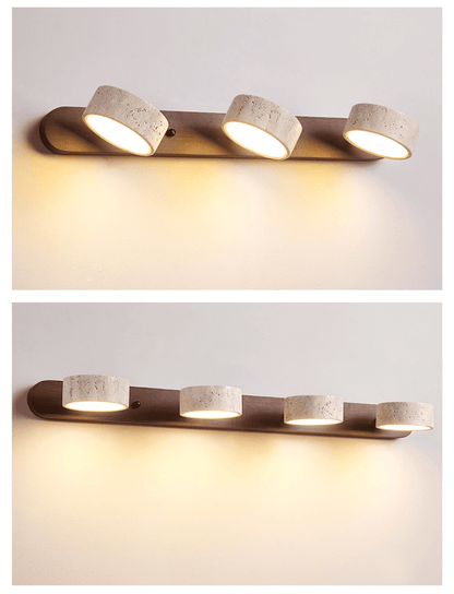 Travertine Duo Wall Light | Dimmable, Dual Light Setup & Ideal for Bedrooms and Living Areas