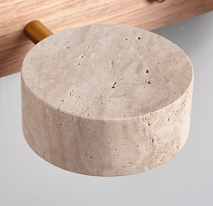Travertine Duo Wall Light | Dimmable, Dual Light Setup & Ideal for Bedrooms and Living Areas