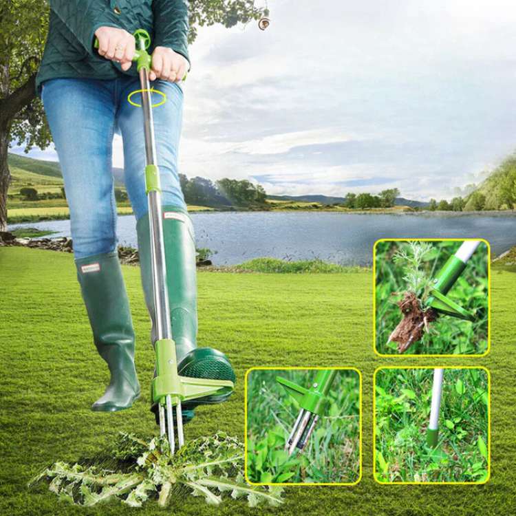 RootRipper Garden Weed Puller Tool - Ergonomic Handheld Weeder for Efficient Weed Removal in Flower Beds & Vegetable Gardens