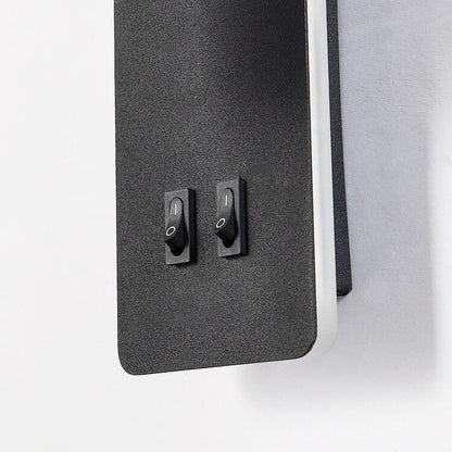 Rotatable LED Square Wall Sconce - Nordic Minimalist Spotlight for Reading & Accent Lighting