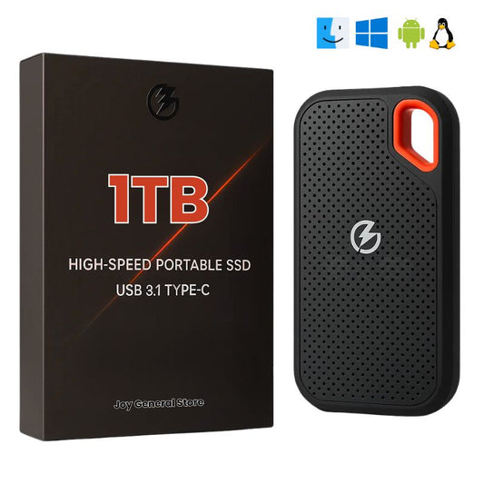1TB External SSD Hard Drive – Portable USB 3.1 Solid State Storage for PC, Laptop & Mac