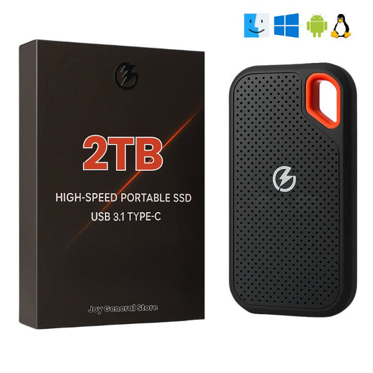 2TB External SSD Hard Drive – High-Speed Portable USB-C Solid State Storage for PC, Laptop & Mac