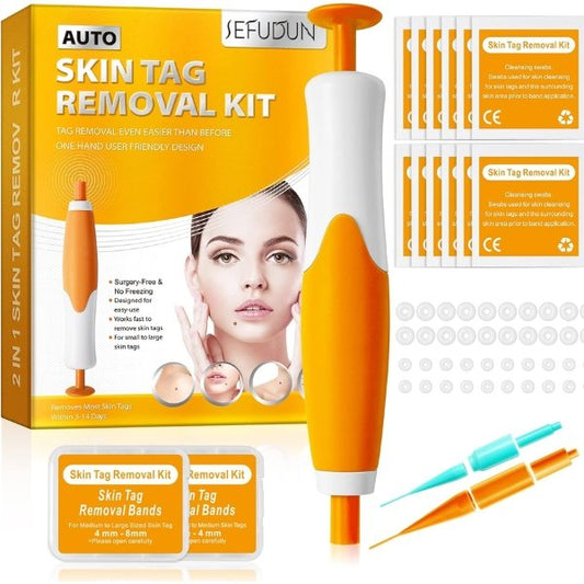 TagAway Pro™ |  2-in-1 Auto Skin Tag Remover Device Standard & Micro Removal Kit for Skin Tags