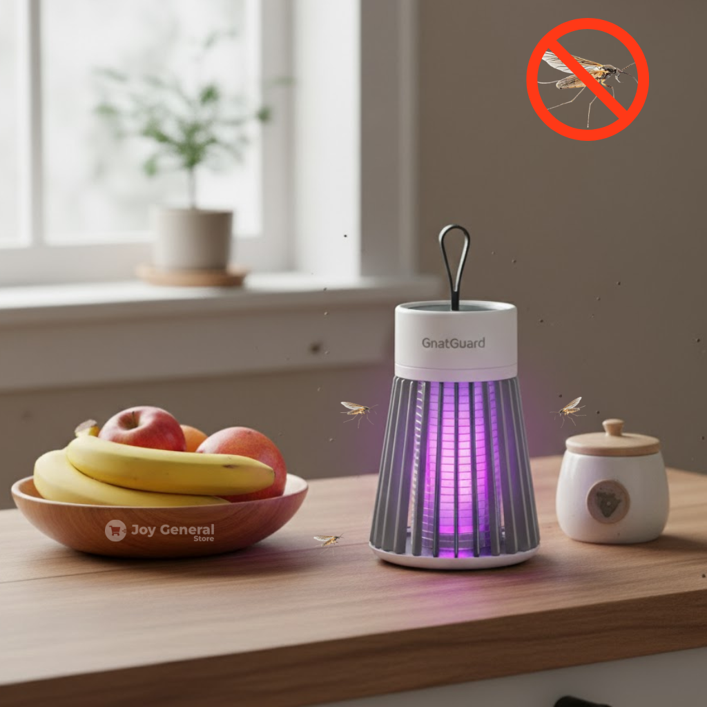 GnatGuard™ UV Fungus Gnat Trap & Indoor Fly Zapper | USB Rechargeable Bug Killer for Houseplants & Fruit Flies