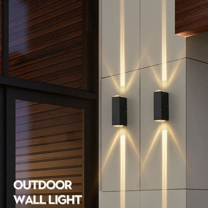 LED Waterproof Rectangular Outdoor Wall Sconce Light Fixture for Patios, Gardens & Entryways