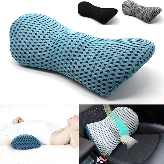 Lumbar Support Cushion | Ergonomic Design for Lower Back Pain Relief | Ideal for Office, Driving & Home Use