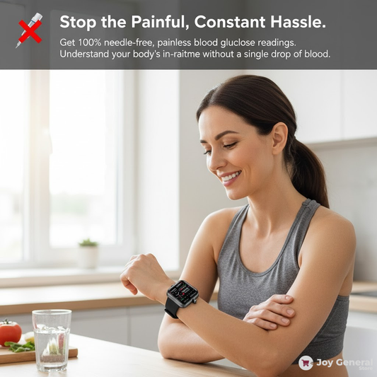 Non Invasive Blood Glucose Meter Smartwatch | 24/7 Health Monitoring & Motion Insights for Active Lifestyles