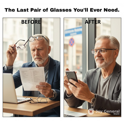 German Intelligent Progressive Glasses | Anti-Fingerprint, UV Protection & Ideal for Reading and Driving