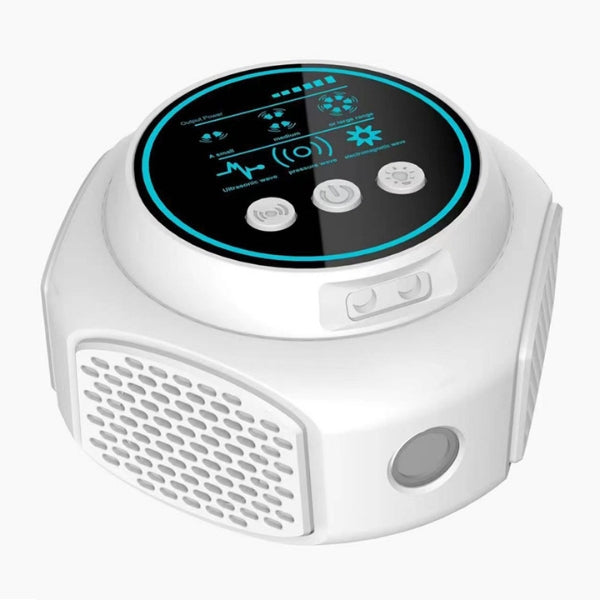 Bee & Wasp Ultrasonic Repellent Device | 360° Electronic Wood Bee Repellent, Plug-In Indoor Bee Zapper & Insect Control Solution