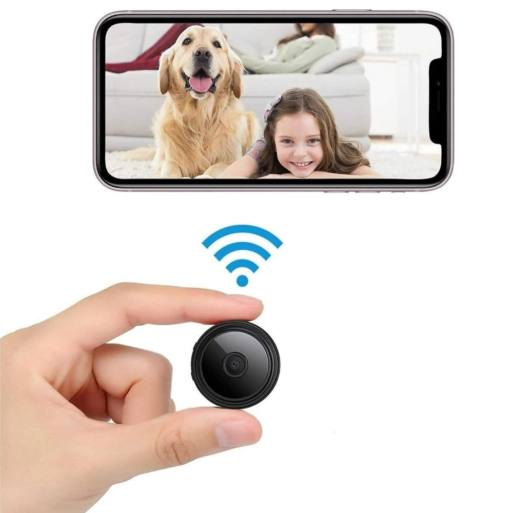 Mini Wireless Magnetic Camera | 1080P HD Video, Two-Way Audio & Night Vision for Home, Office & Nursery Monitoring