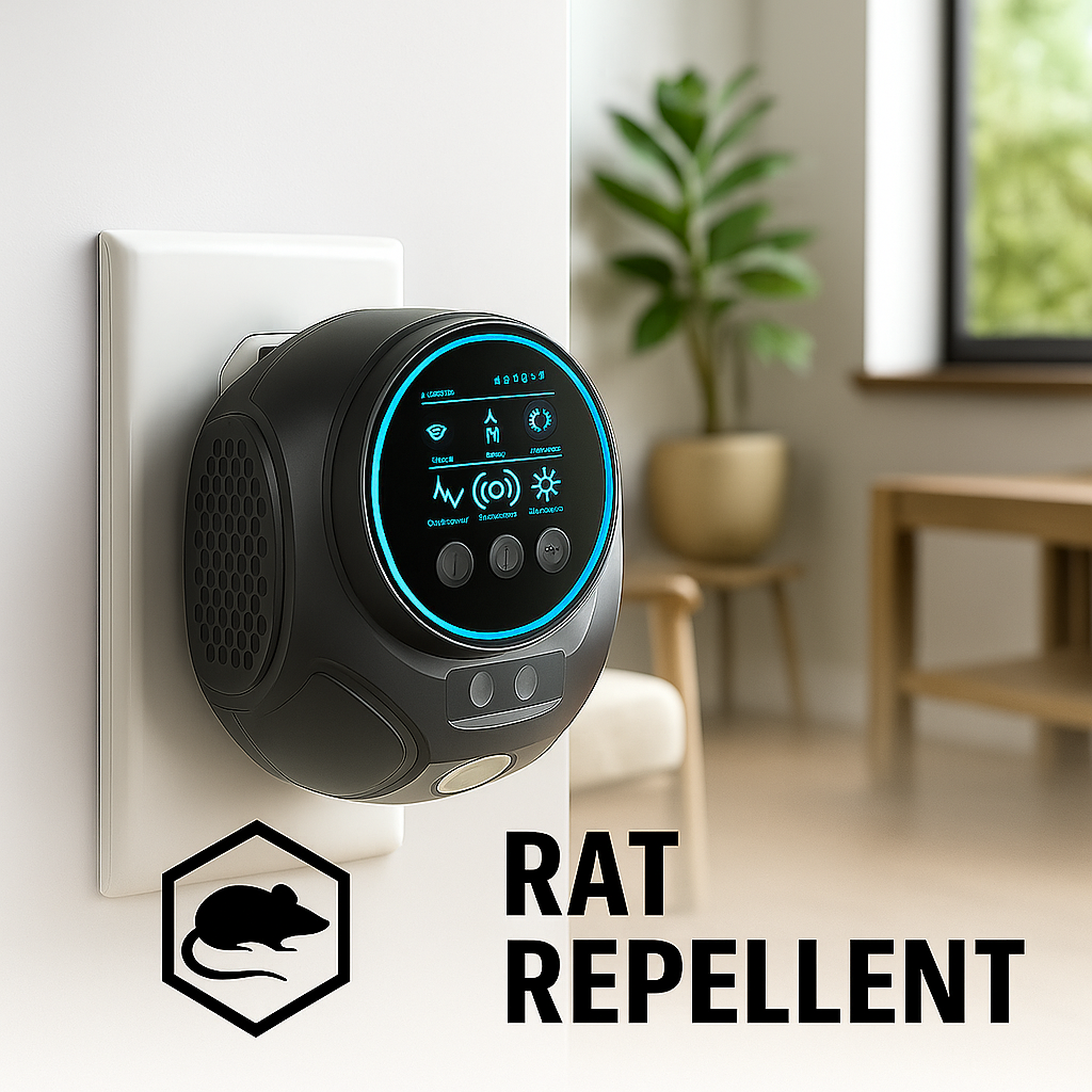 Energy Efficient Ultrasonic Pest Repeller for Mice and Rats - Eco-Friendly, Plug-In Device for Home Use