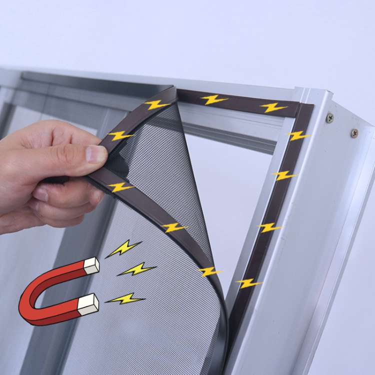 No-See-Um Magnetic Mosquito Net for Windows - Easy Install Insect Screen for Home & Patio Protection