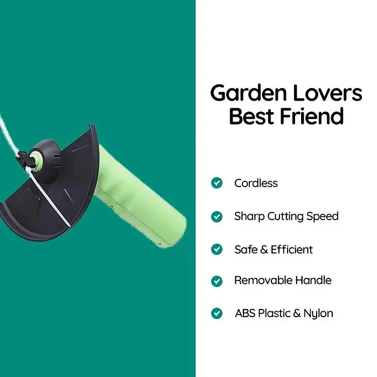 Weed Wacker Cordless Mini Weed Trimmer | Lightweight, Adjustable Cutting Height & Ideal for Lawn Maintenance and Gardening Tasks