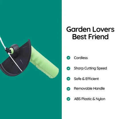Weed Wacker Cordless Mini Weed Trimmer | Lightweight, Adjustable Cutting Height & Ideal for Lawn Maintenance and Gardening Tasks