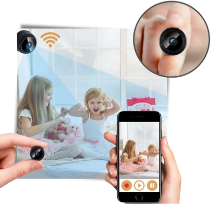 Wireless Surveillance Mini Camera | Full HD, Night Vision & Motion Detection Hidden Camera for Home Security Monitoring