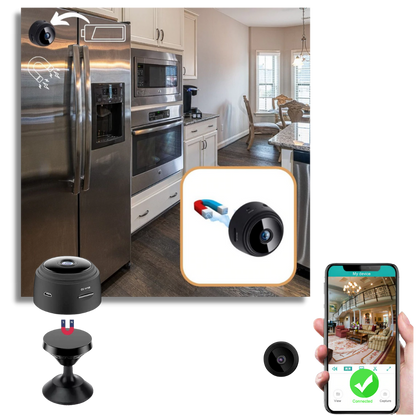 Wireless Surveillance Mini Camera | Full HD, Night Vision & Motion Detection Hidden Camera for Home Security Monitoring