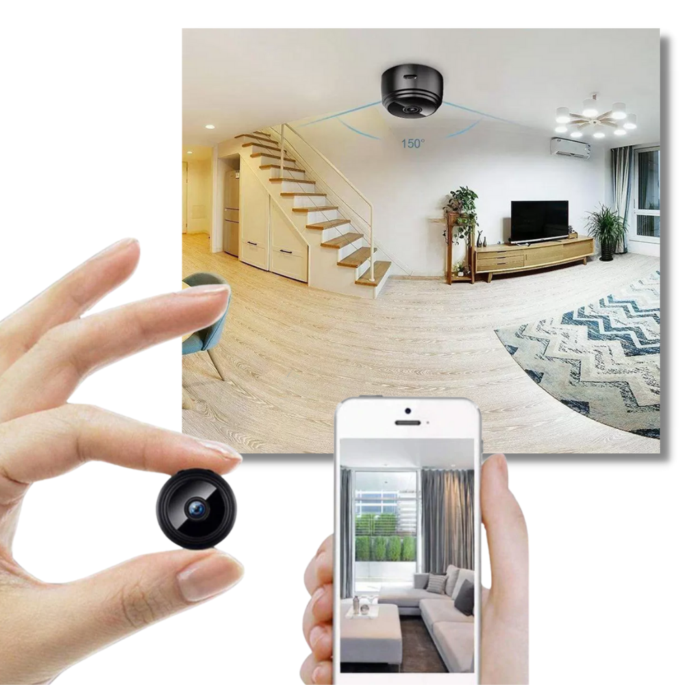 Wireless Surveillance Mini Camera | Full HD, Night Vision & Motion Detection Hidden Camera for Home Security Monitoring