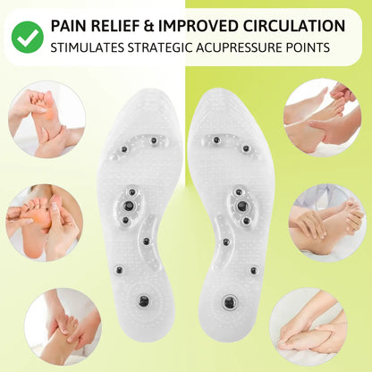 Magnetic Acupressure Insoles | Pain Relief, Arch Support & Comfort for Flat Feet and Plantar Fasciitis