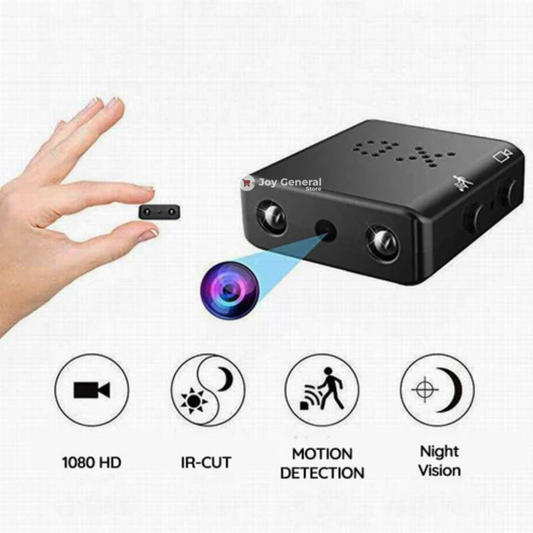 Mini Wireless Hidden Camera with Audio - Compact Spy Camera for Home Security & Nanny Monitoring