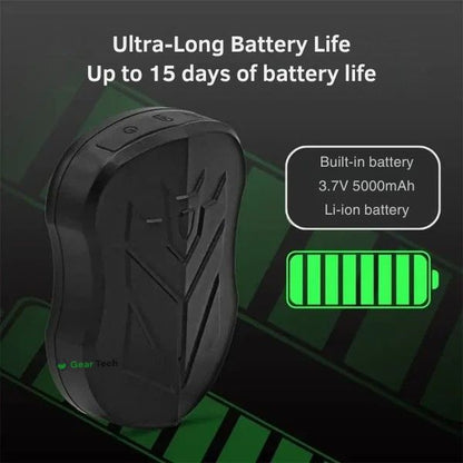 Waterproof GPS Car Tracker | Real-Time Monitoring, Voice Activation & 5000mAh Battery for Vehicle Security