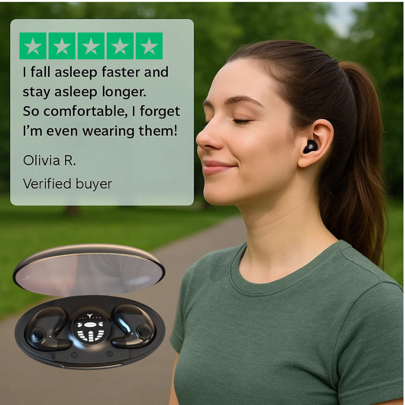 Invisible Wireless Sleep Headphones | Bluetooth 5.3, Noise Cancelling Headphones for Sleeping | Waterproof Sound Cancelling Headphones for Sleep
