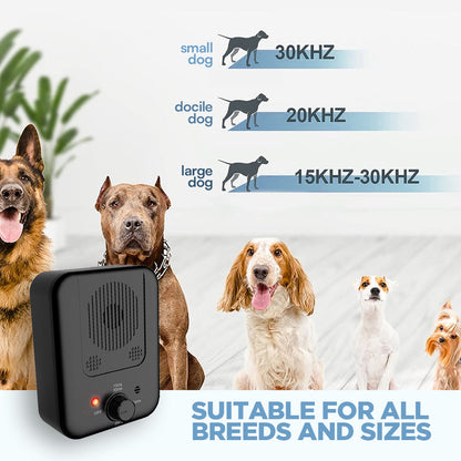 Pain-Free Anti-Barking Device for Dogs - Ultrasonic Bark Control Trainer with Adjustable Sensitivity