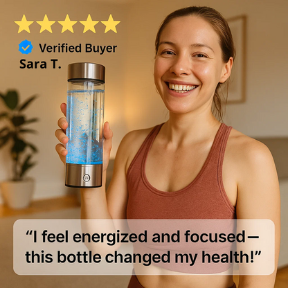 Hydrogen Water Bottle | USB Rechargeable, Anti-Inflammatory & Perfect for Daily Hydration and Wellness