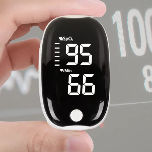 Fingertip Pulse Oximeter | Accurate Blood Oxygen Monitor with LED Display for Home and Travel Use