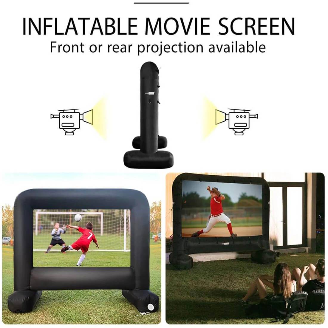 Outdoor Movie Screen And Projector | Weatherproof, Quick Setup & Perfect for Backyard Movie Nights