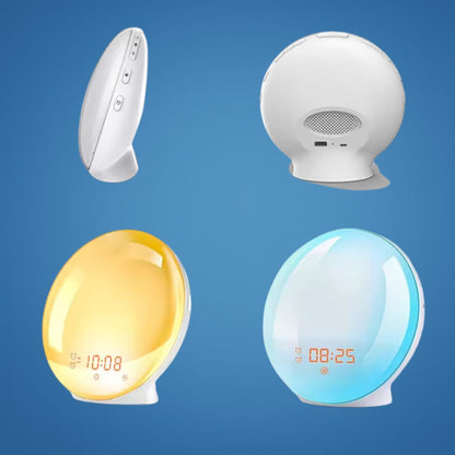 Sunrise Alarm Clock | Best Natural Wake-Up Sunrise Light with Ambient Lighting for Heavy Sleepers & Dark Mornings