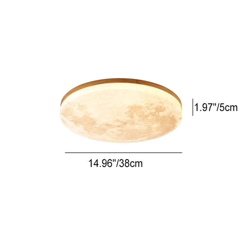 LED Flush Mount Ceiling Light - Nordic Minimalist Round Acrylic Fixture for Modern Home Decor & Low Ceilings