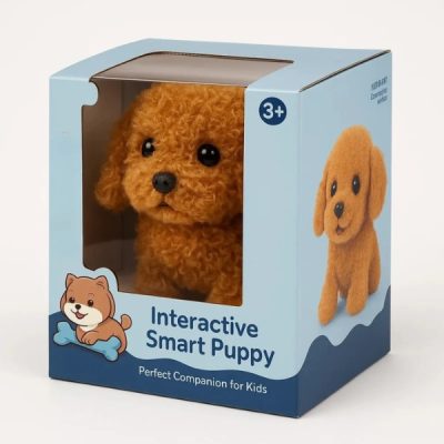 Realistic Interactive Toy Robot Puppy with Smart Features for Kids and Pet Lovers