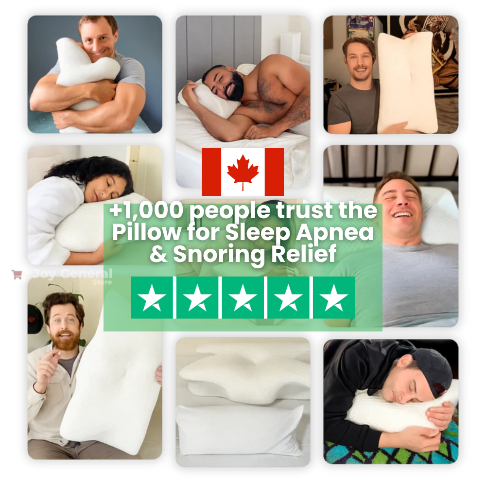 Pillow for Sleep Apnea & Snoring Relief – Ergonomic Memory Foam Anti-Snore Pillow for Better Breathing & Deep Sleep Support