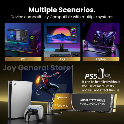 External SSD Hard Drive for PS5 & Xbox Series X/S – 1TB 2TB 4TB Ultra-Fast Gaming Storage Expansion 7000MB/s USB-C