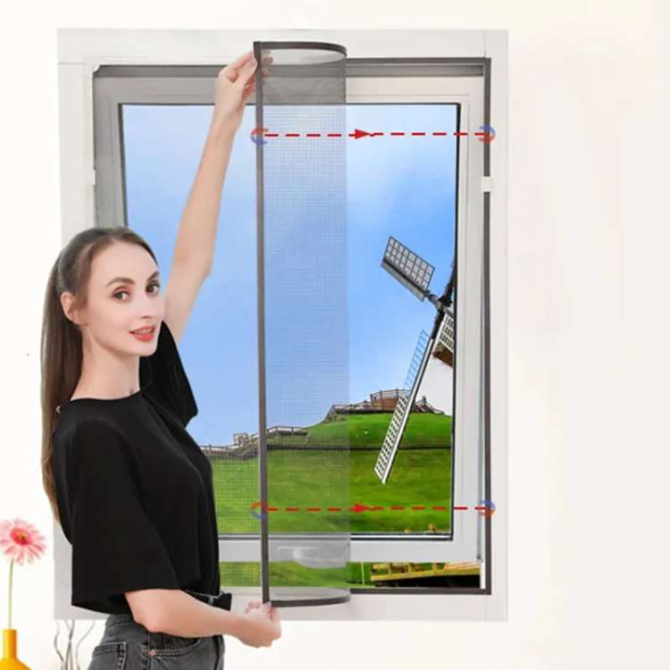 No-See-Um Magnetic Mosquito Net for Windows - Easy Install Insect Screen for Home & Patio Protection