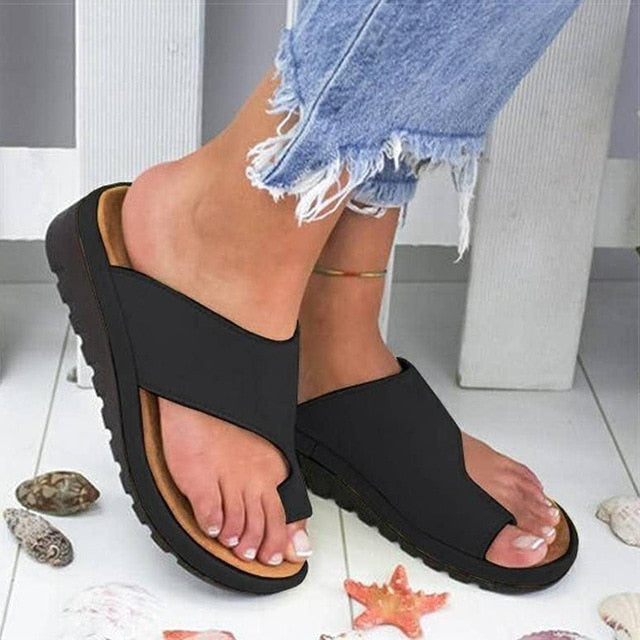 Orthopedic Bunion Corrector Sandals | Adjustable Straps, Arch Support, Comfortable Fit for Foot Pain Relief