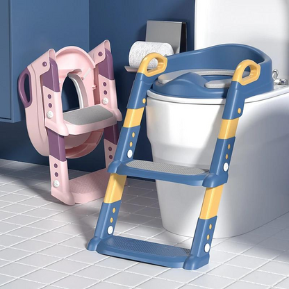 Step Throne Potty Trainer – Best Potty Training Seat for Little Ones | Adjustable Toilet Ladder Seat for Kids Learning