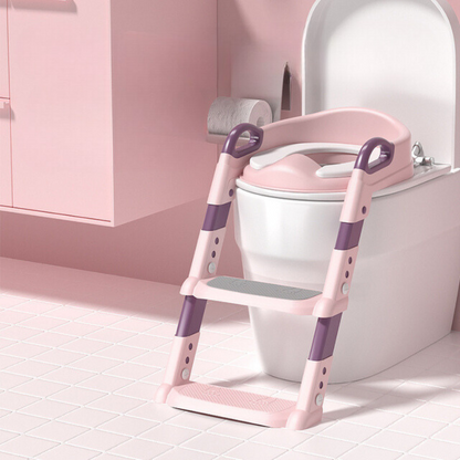 Step Throne Potty Trainer – Best Potty Training Seat for Little Ones | Adjustable Toilet Ladder Seat for Kids Learning