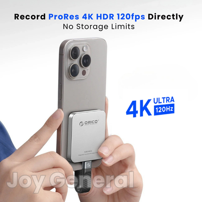 Magnetic Portable SSD 1TB/2TB – Ultra-Fast 2000MB/s Portable External Hard Drive for iPhone 15/16/17 ProRes, Laptop & PC