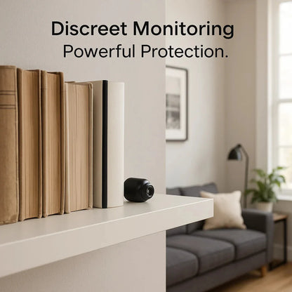Mini Wireless Hidden Camera with Audio - Compact Spy Camera for Home Security & Nanny Monitoring