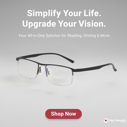 German Intelligent Progressive Glasses | Anti-Fingerprint, UV Protection & Ideal for Reading and Driving