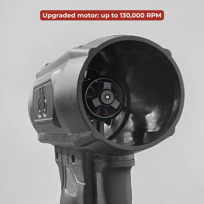 Turbo Jet Hyper-Blow™ v3 | 200 MPH Wind Speed Blower, Durable Carbon Fiber & Compatible with brand Batteries | Car Dryer Blower Turbo Fan