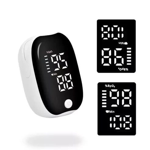 Fingertip Pulse Oximeter | Accurate Blood Oxygen Monitor with LED Display for Home and Travel Use
