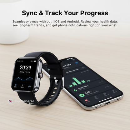 Non Invasive Blood Glucose Meter Smartwatch | 24/7 Health Monitoring & Motion Insights for Active Lifestyles